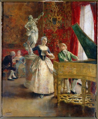 Het Concert, voor 1908 door Luis Jimenez y Aranda